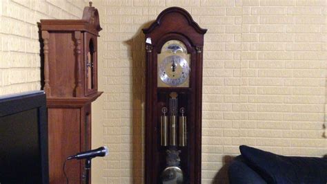 Colonial Triple Chime Grandfather Clock Chimes 12 PM Westminster