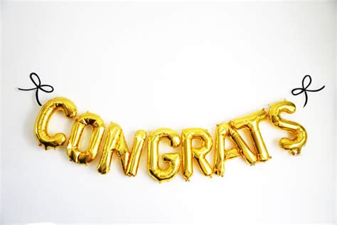 Congrats Balloons Graduation Party Balloon Decor Bridal