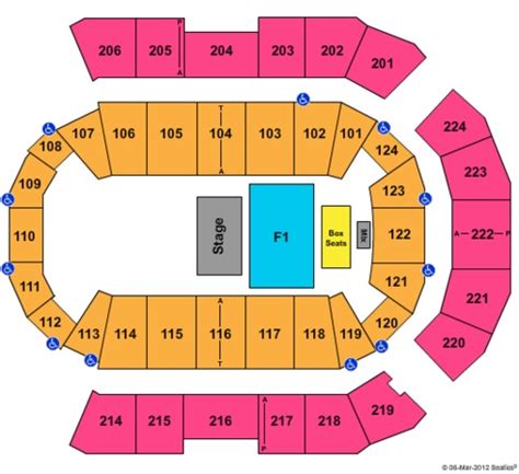 Spokane Arena Tickets In Spokane Washington Spokane Arena Seating