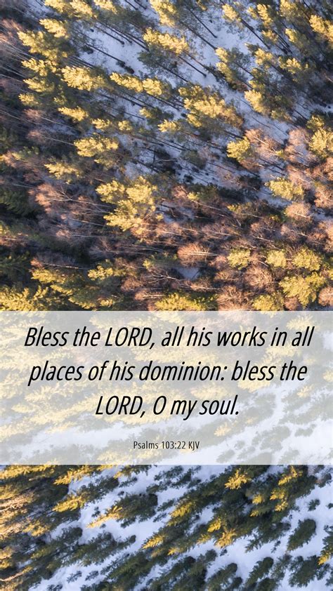 Psalms 10322 Kjv Mobile Phone Wallpaper Bless The Lord All His