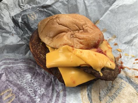 Double Cheeseburger From Mcdonalds I Received Today Dining And Cooking