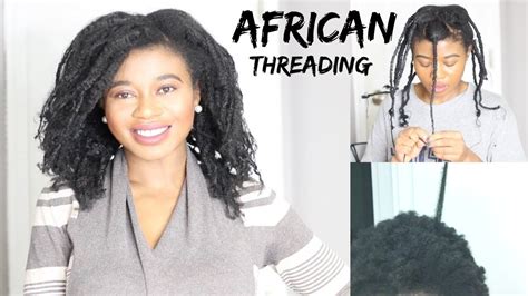 How To Stretch 4c Hair Without Heat AFRICAN Threading Jacinta