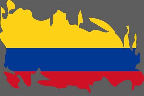 Premium Vector Colombia Flag Vector