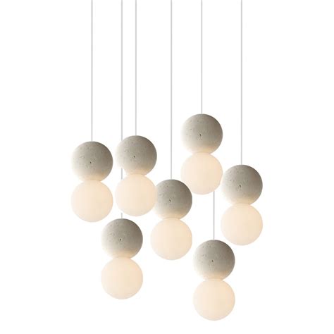 Origo Round Multi Light Pendant By David Pompa PV012x7 RNDBLK