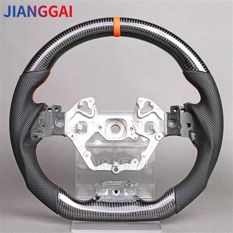 Customized Leather Carbon Fiber Car Steering Wheel Fit For Honda Crv