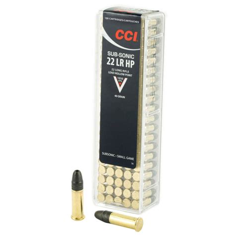 CCI 22 LR Ammo – 100 Rounds of 40 Grain CPRN Ammunition - Ammunition Export