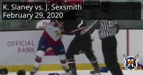 Keagan Slaney Vs Joel Sexsmith February 29 2020 Edmonton Oil Kings Vs Red Deer Rebels