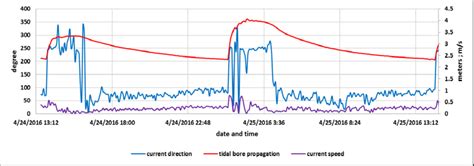 Tidal Dynamic Current Speed And Direction Changes In Undular Bore Bono