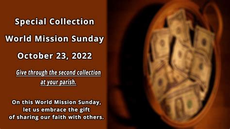 Mission Sunday October 23 2022 YouTube