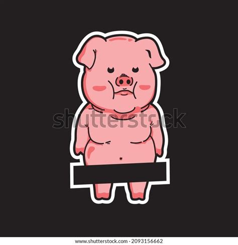 Vector Illustration Swag Pig Skull Stock Vector Royalty Free