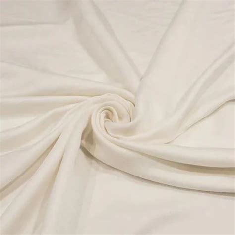 White Plain Dyeable Modal Silk Fabric At Rs Karam Pura New