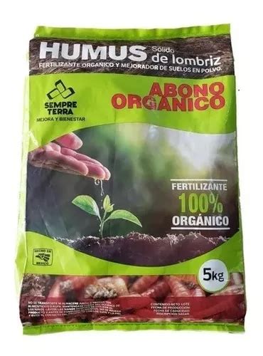 Fertilizante Orgánico Solido De Humus Lombriz 5 Kg Meses sin interés