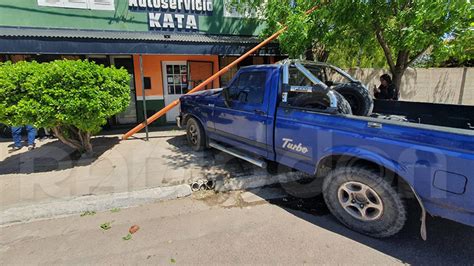 En Castex Hizo Una Mala Maniobra Choc Una Mujer Y Un Auto Y Volte