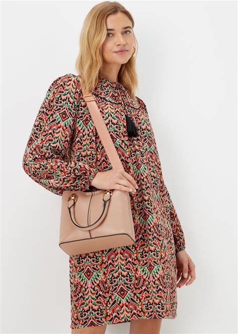 Nude Multiple Compartment Mini Tote Bag Matalan