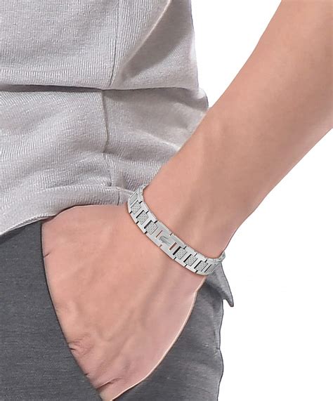 Lacoste Bracelet Maillons Pour Homme Collection Metropole Embelli