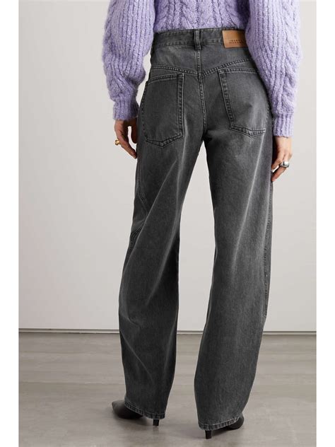 ISABEL MARANT Vetan High Rise Tapered Jeans NET A PORTER