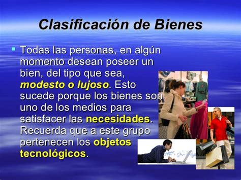 Clasificación De Bienes Y Necesidades