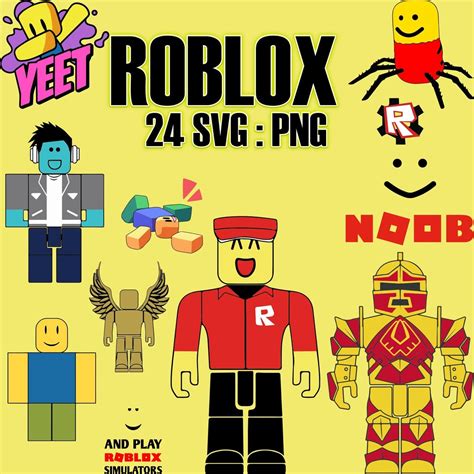 Roblox Svg Bundle Roblox Svg Roblox Svg Files For Cricut Fonts For Cricut Font Svg Instant