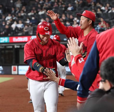 広島・田村が2打席連発！3安打3打点！ 3階右翼席への豪快な一撃で開幕スタメングイッ広島カープ野球デイリースポーツ Online