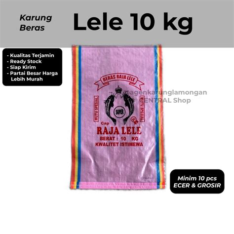 Jual Karung Plastik Beras 10 Kg Cap Lele Karung Beras 10 Kg Karung