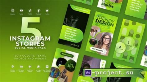 Videohive Instagram Vertical Reel Green Lime 49764781 Project