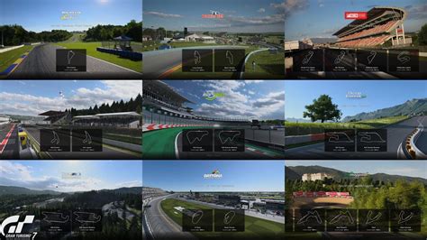 Gran Turismo All Track List Including Dlc Course Layout