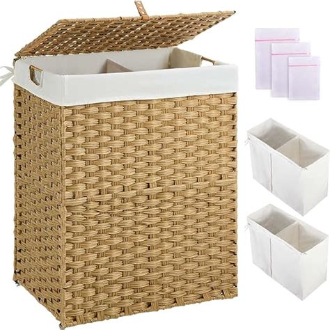 Greenstell Laundry Hamper With Lid No Install Needed L Sections