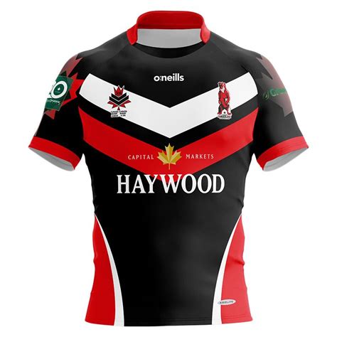 Canada Rugby League Grizzlies Chevrons Team Fit Jersey | oneills.com - US