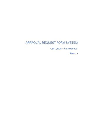 Fillable Online Approval Request Form System Fax Email Print Pdffiller