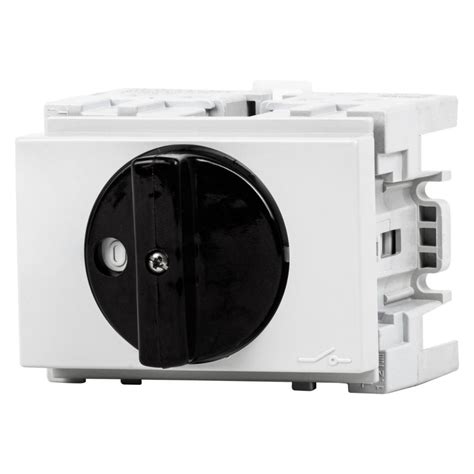 Rotary Isolator Switch For Din Rail Black Handle 4p 4m En50022