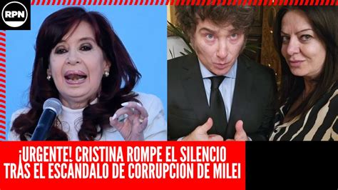 URGENTE CFK ROMPE EL SILENCIO tras el ESCÁNDALO DE CORRUPCIÓN del