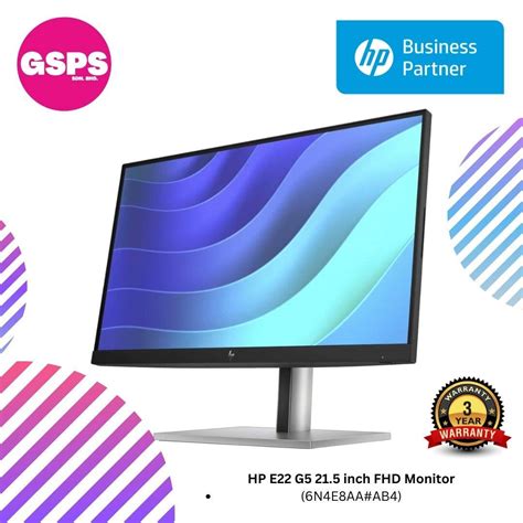 Hp E24 G5 23 8 Inch Fhd Monitor 6n6e9aa Ab4 Gs Premium Stores