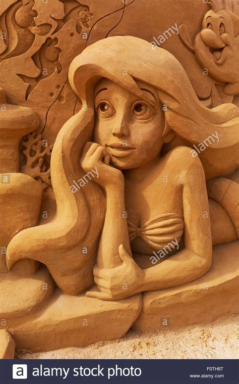 Sand Sculptures Disney Cartoons Buddha Statue Disney Characters