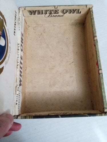 Vintage White Owl Cigar Box Invincible Blended With Havana 8 15 Cents From Pa Ebay