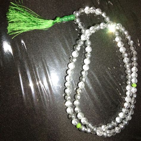 Jual Tasbih Kristal Putih Original Butir Alat Ibadah Kualitas