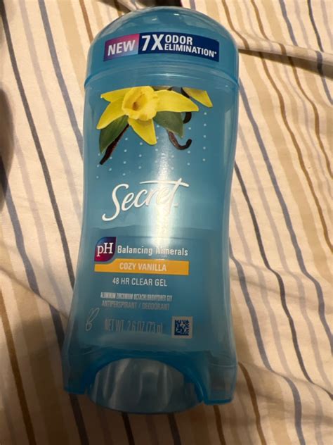 Secret Clear Gel Antiperspirant And Deodorant Vanilla Scent Single Pack 2 6 Oz 73 G