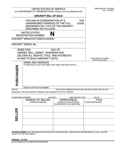 FAA AC Form 8050 2 2012 Fill And Sign Printable Template Online US