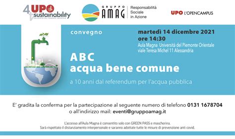 Focus Sostenibilità ABC acqua bene comune A 10 anni dal referendum