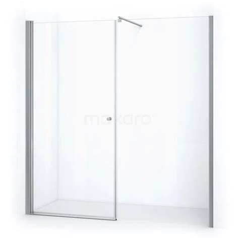 Zircon Comfort Douchedeur 195 Cm Chroom Helder Glas Draaideur DW