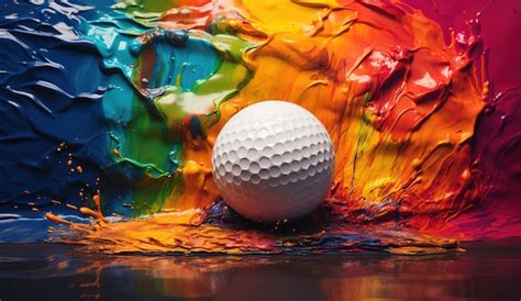 Premium AI Image | Closeup of a golf ball