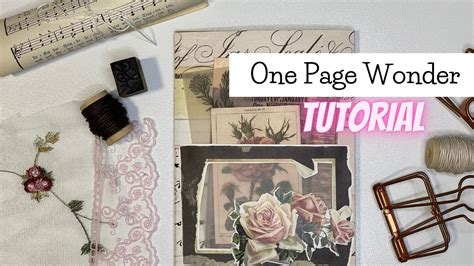 Easy One Page Wonder X Paper Vintage Style Booklet Flip