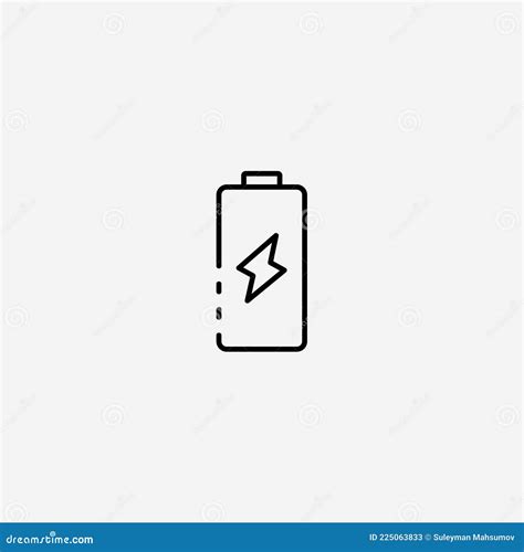 Symbole D Ic Ne Du Vecteur De Batterie Rechargeable Illustration De