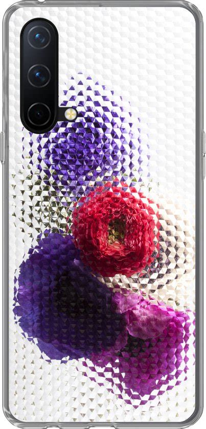 Oneplus Nord Ce G Hoesje Klaproos Bloemen Glas Siliconen