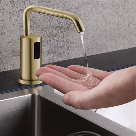 Bathselect Brushed Gold Paulo Automatic Sensor Deck Mounted Commercial Liquid Foam Soap