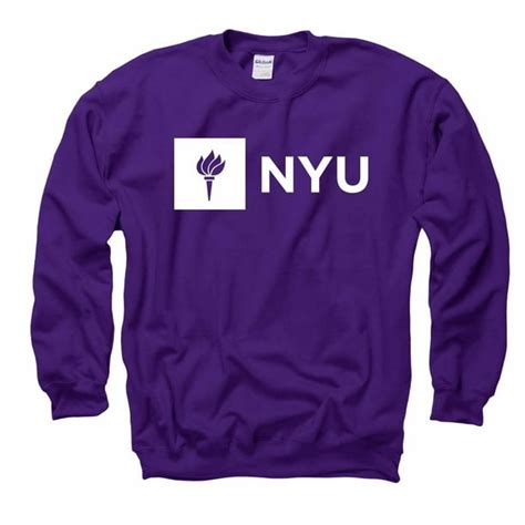 NYU Violets Adult Just Logo Crewneck Sweatshirt - Purple - Walmart.com ...