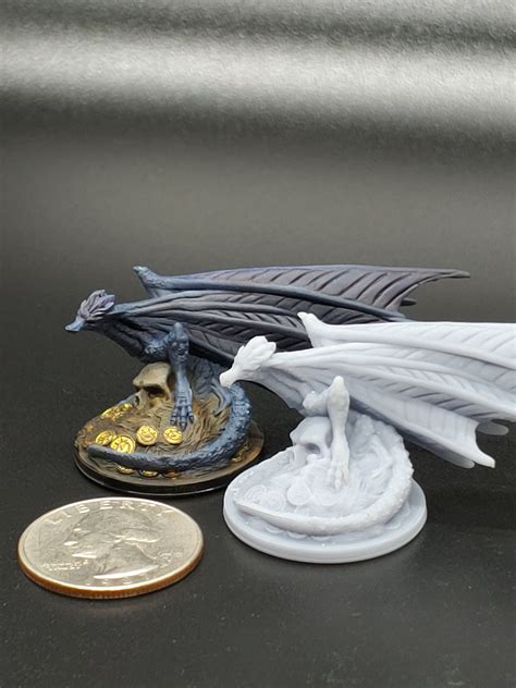 Resin 3d Printed Dragonpseudodragon Danddpathfinder Etsy