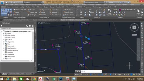 Plantilla Para Red De Alcantarillado Sanitario En Civil 3d Autocad Civil 3d