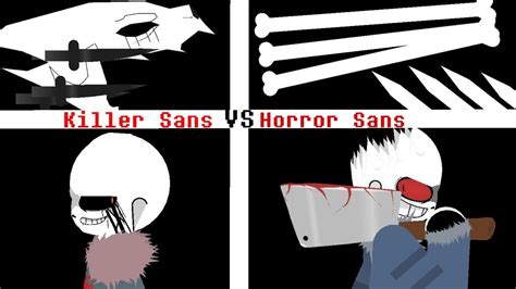 Killer Sans Vs Horror Sans Part 1 Stick Node Undertale Aus Animation