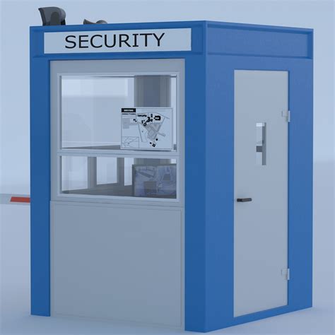 security post  model  max obj fbx ds freed