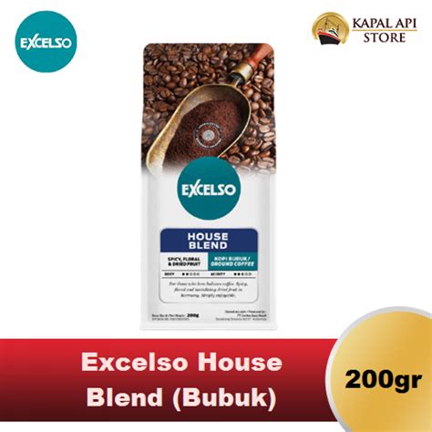 Excelso House Blend Coffee 200 Gram Ground Bubuk Kapal Api Store